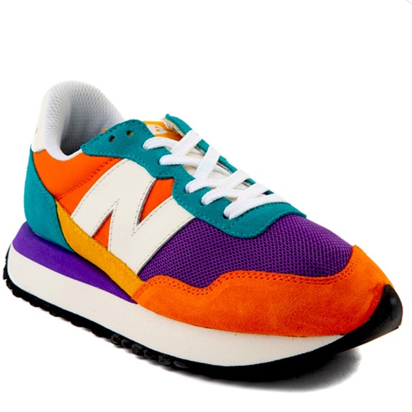 New Balance Shoes - Womens New Balance 237 Athletic Shoe - Orange / Purple / Teal Size 7.5 NWT